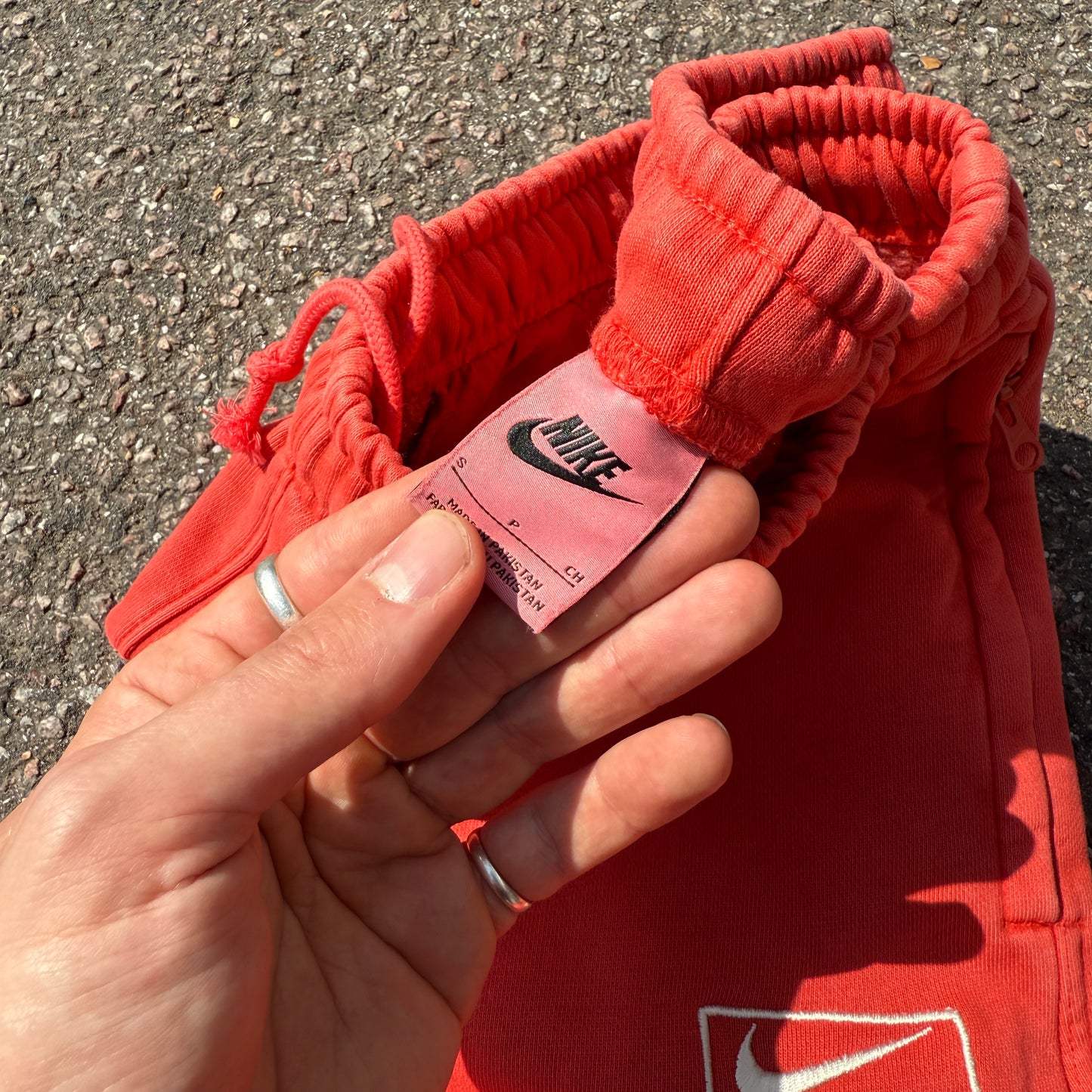 Stussy x Nike Pigment Dyed Fleece Sweatpants Habanero Red